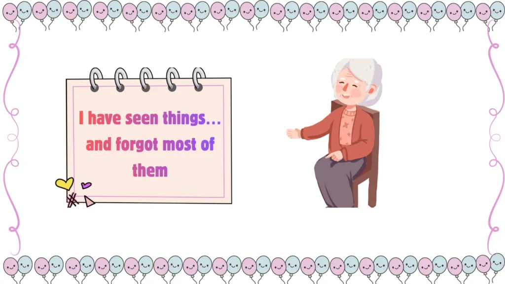 hilarious jokes about getting old woman